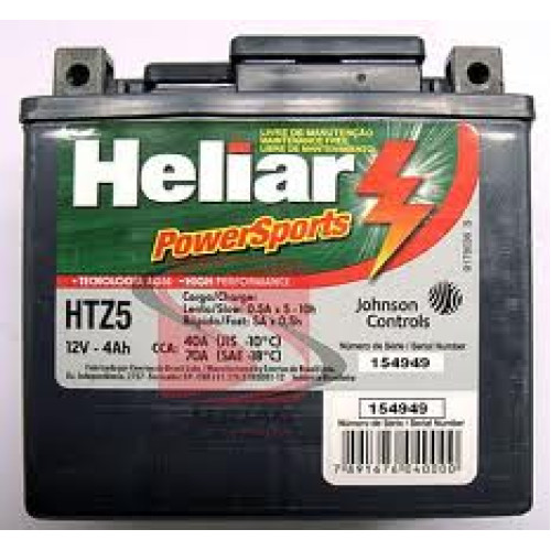 Bateria Heliar de Moto HTZ5L