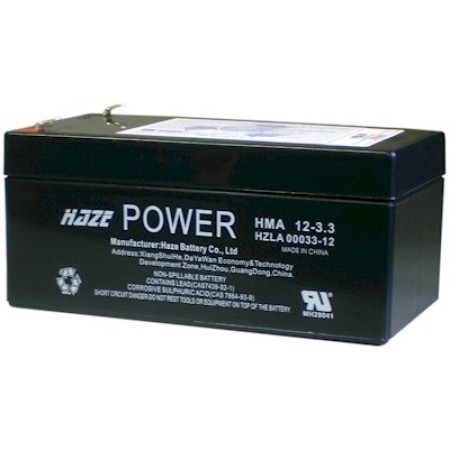 Bateria Estacionária (AGM) VRLA 12V - 3.3 Ah