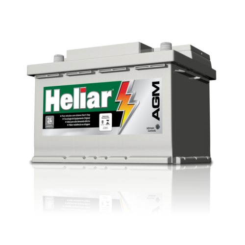 Bateria Heliar Automotiva AGM AG60DP start stop