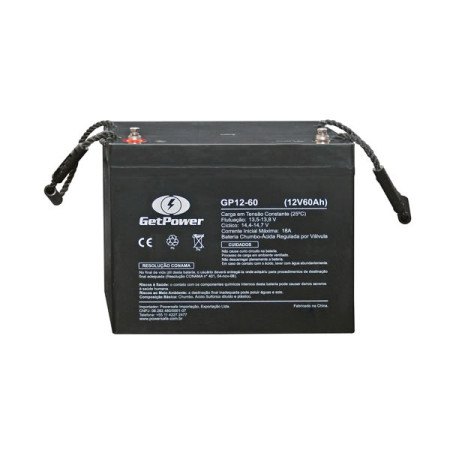 Bateria Estacionária VRLA ( AGM ) GetPower 12V – 60Ah – GP12-60