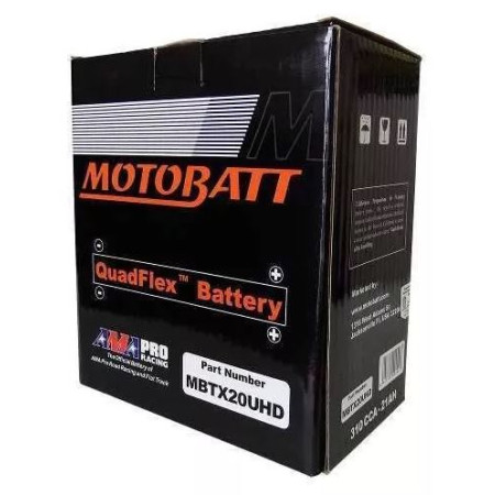 Bateria de GEL AGM Quad Flex Motobatt MBTX20UHD 21,0Ah JET SKI Sea Doo, Kawasaki, Yamaha, Bombardier,  harley davidson